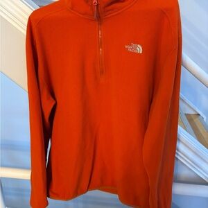 The North Face Vibrant Orange Fleece Pullover